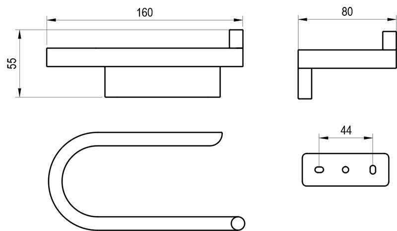Dérouleur de papier Chrome II