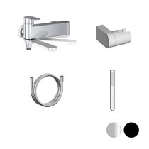 Mitigeur mural de baignoire Chrome II CR 022 avec set de douche