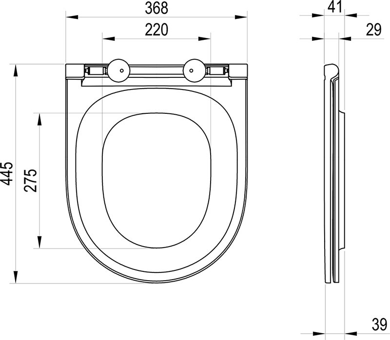 Abattant de WC Ypsilon S