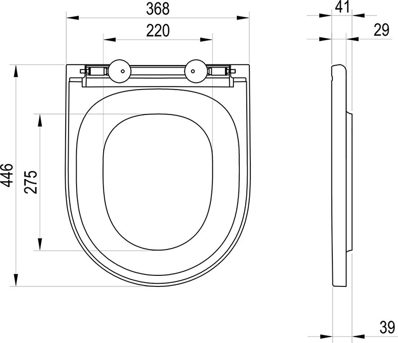 Abattant de WC Ypsilon W